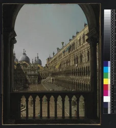 Corte interna del Palazzo Ducale, Venezia, c.1756